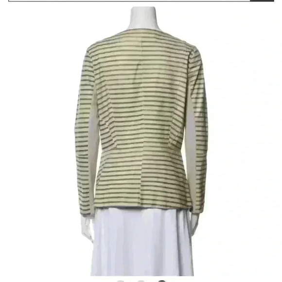 Veda 100% Leather Striped Moto Jacket. Size SP - Picture 2 of 11